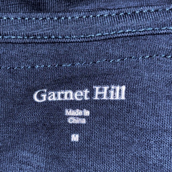 Garnet Hill Trapeze Scoop Neck Mini Dress Summer Casual Beachy Vacay Women M - Picture 3 of 7